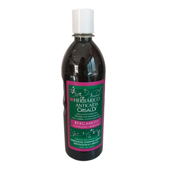 shampu champu de bergamota, colageno y keratina, 600ml, shampoo cuidado capilar, belleza