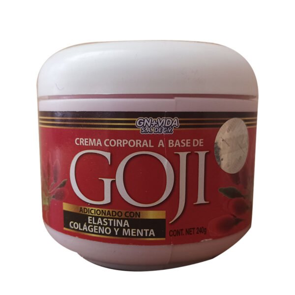 crema corporal a base de goji, adicionada con elastina, colageno, menta 240g, belleza, cuidado de la piel,