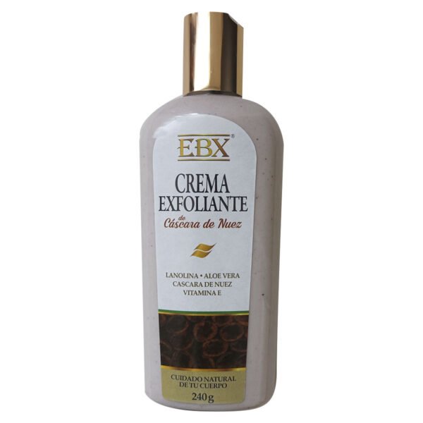 Crema exfoliante de cascara de nuez, vit E 1000, Lanolina y Aloe Vera, 240gr, belleza, cuidado del cuerpo