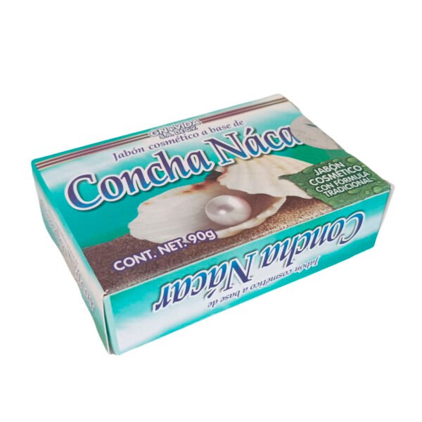 jabon cosmetico a base de concha naca 90gr, cuidado de la piel, belleza