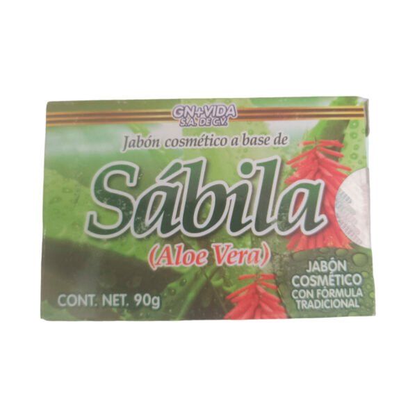 jabon cosmetico a base de sabila/Aloe Vera 90gr, cuidado de la piel, belleza